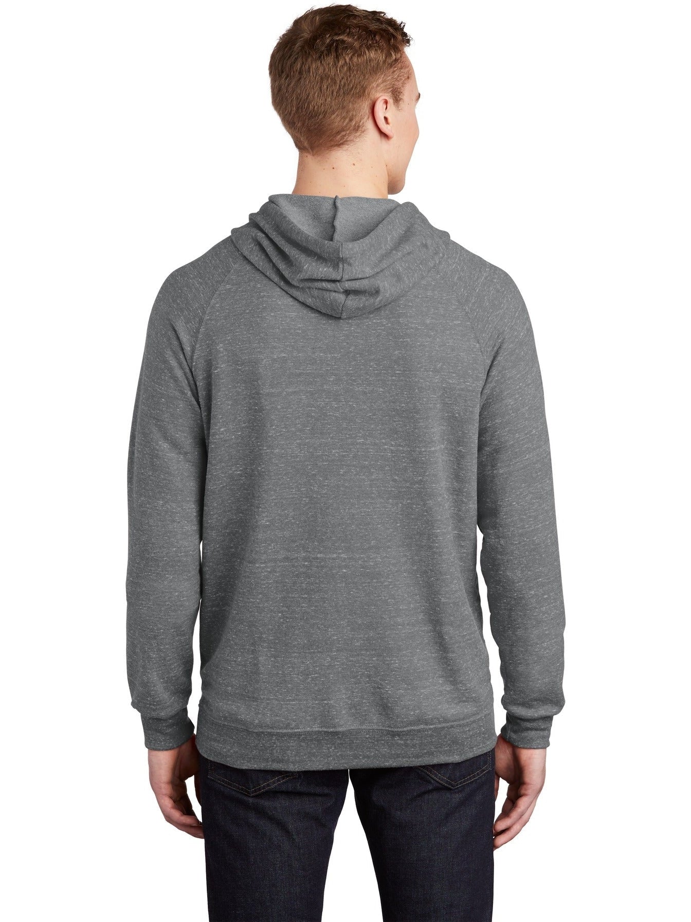 no-logo Jerzees Snow Heather French Terry Raglan Hoodie-Regular-Jerzees-Thread Logic