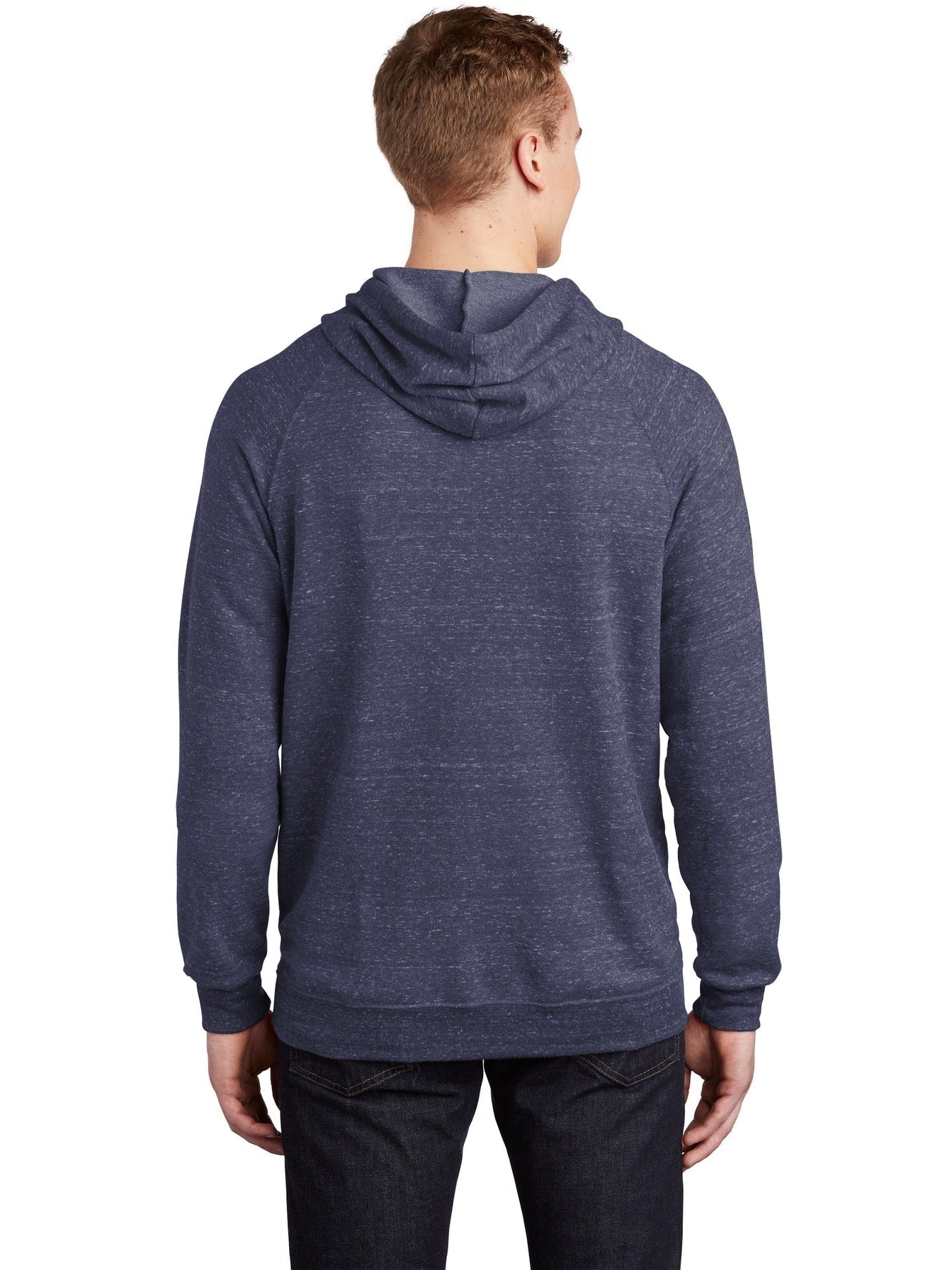 no-logo Jerzees Snow Heather French Terry Raglan Hoodie-Regular-Jerzees-Thread Logic