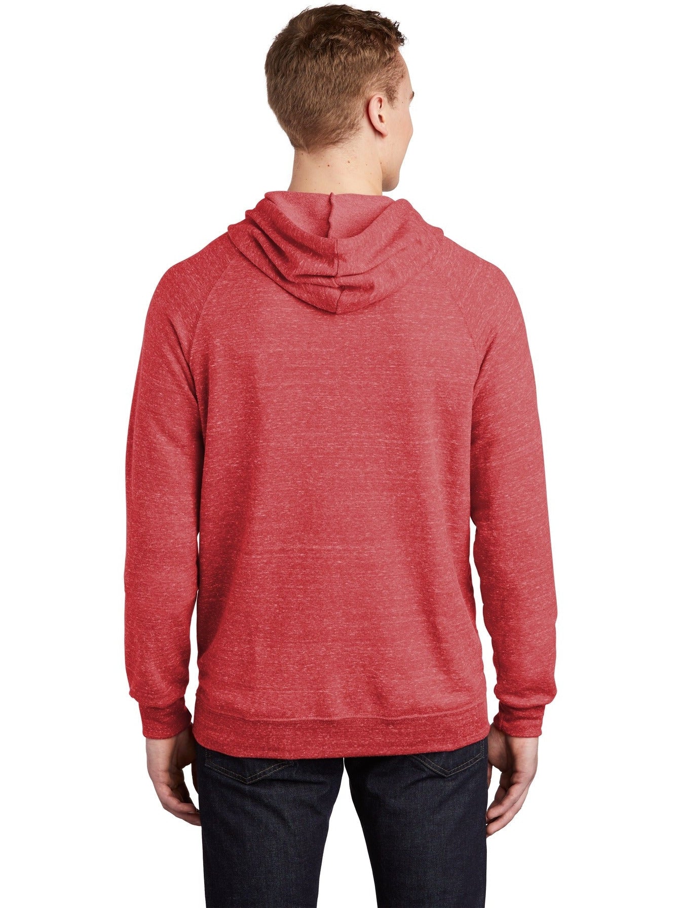 no-logo Jerzees Snow Heather French Terry Raglan Hoodie-Regular-Jerzees-Thread Logic