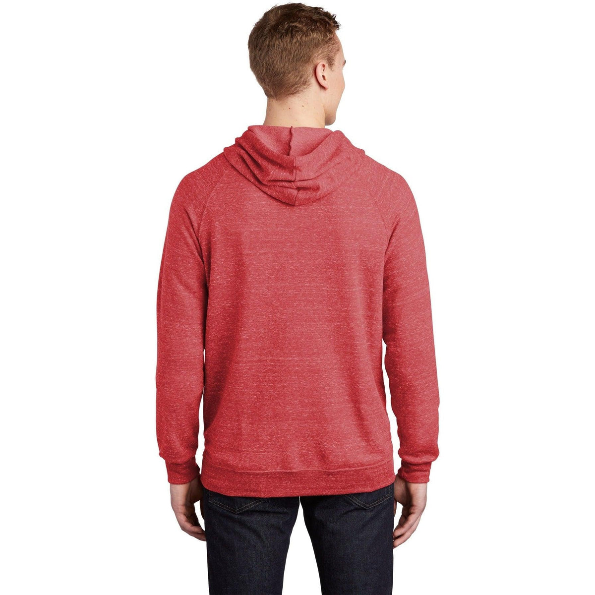 no-logo Jerzees Snow Heather French Terry Raglan Hoodie-Regular-Jerzees-Thread Logic