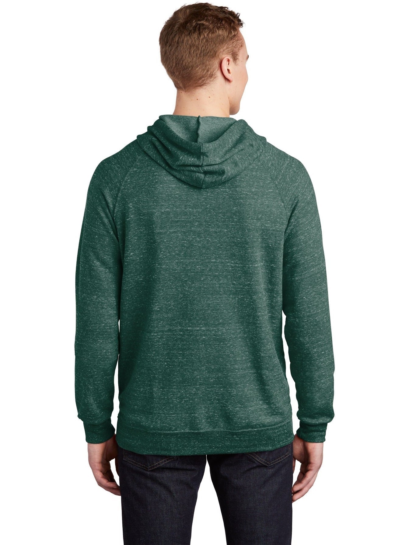 no-logo Jerzees Snow Heather French Terry Raglan Hoodie-Regular-Jerzees-Thread Logic