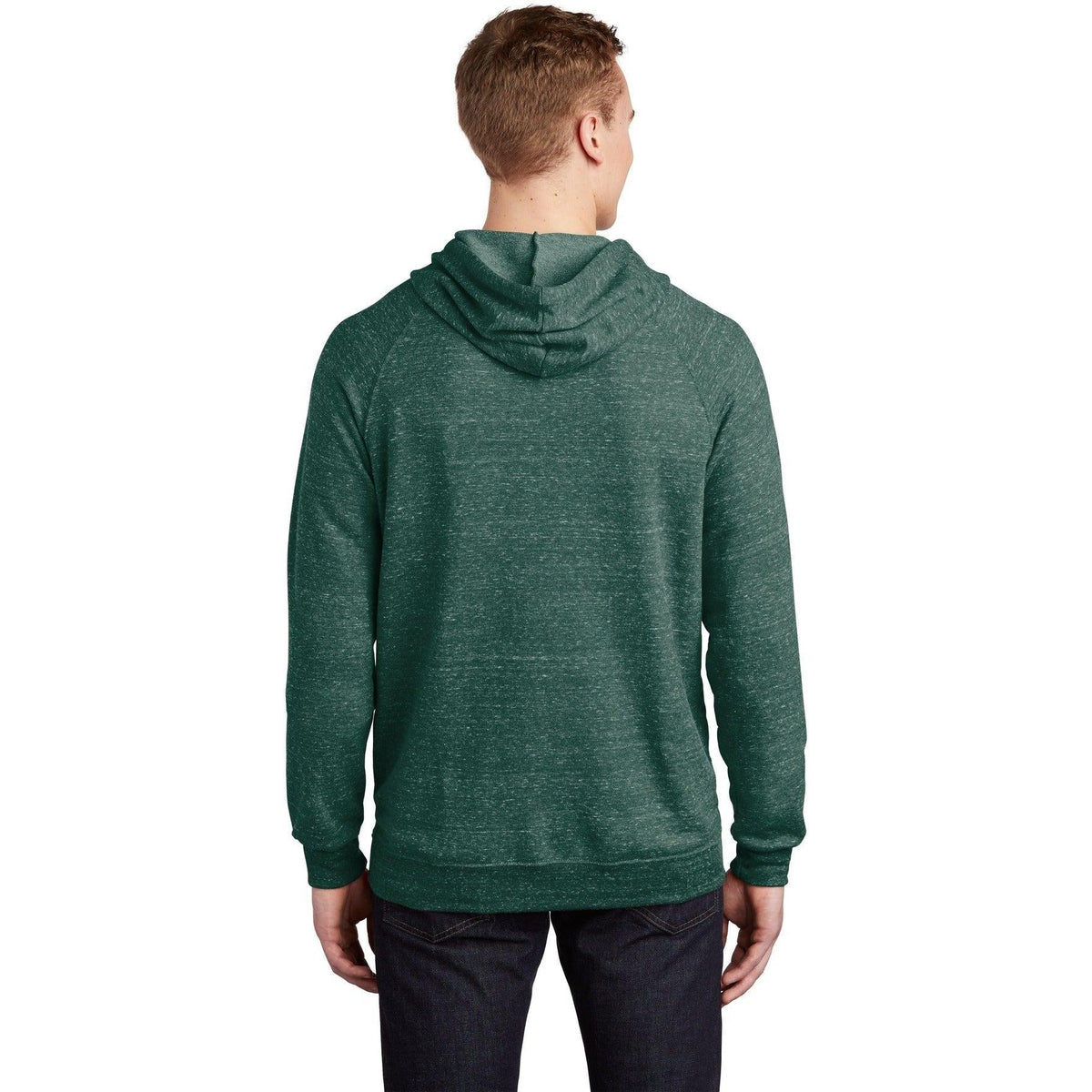 no-logo Jerzees Snow Heather French Terry Raglan Hoodie-Regular-Jerzees-Thread Logic
