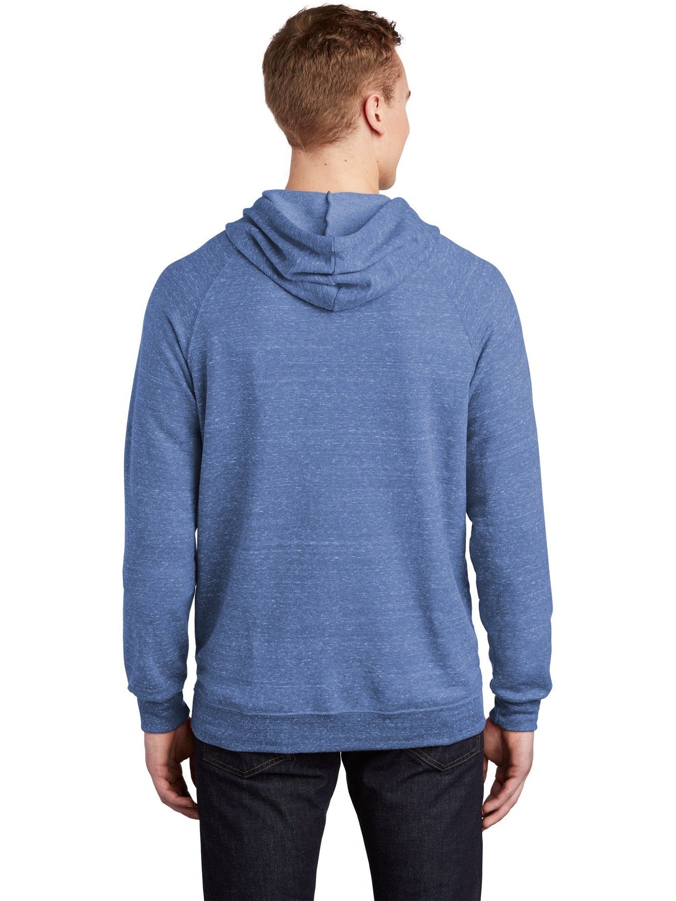 no-logo Jerzees Snow Heather French Terry Raglan Hoodie-Regular-Jerzees-Thread Logic