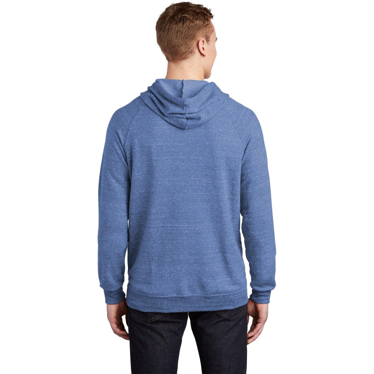 no-logo Jerzees Snow Heather French Terry Raglan Hoodie-Regular-Jerzees-Thread Logic