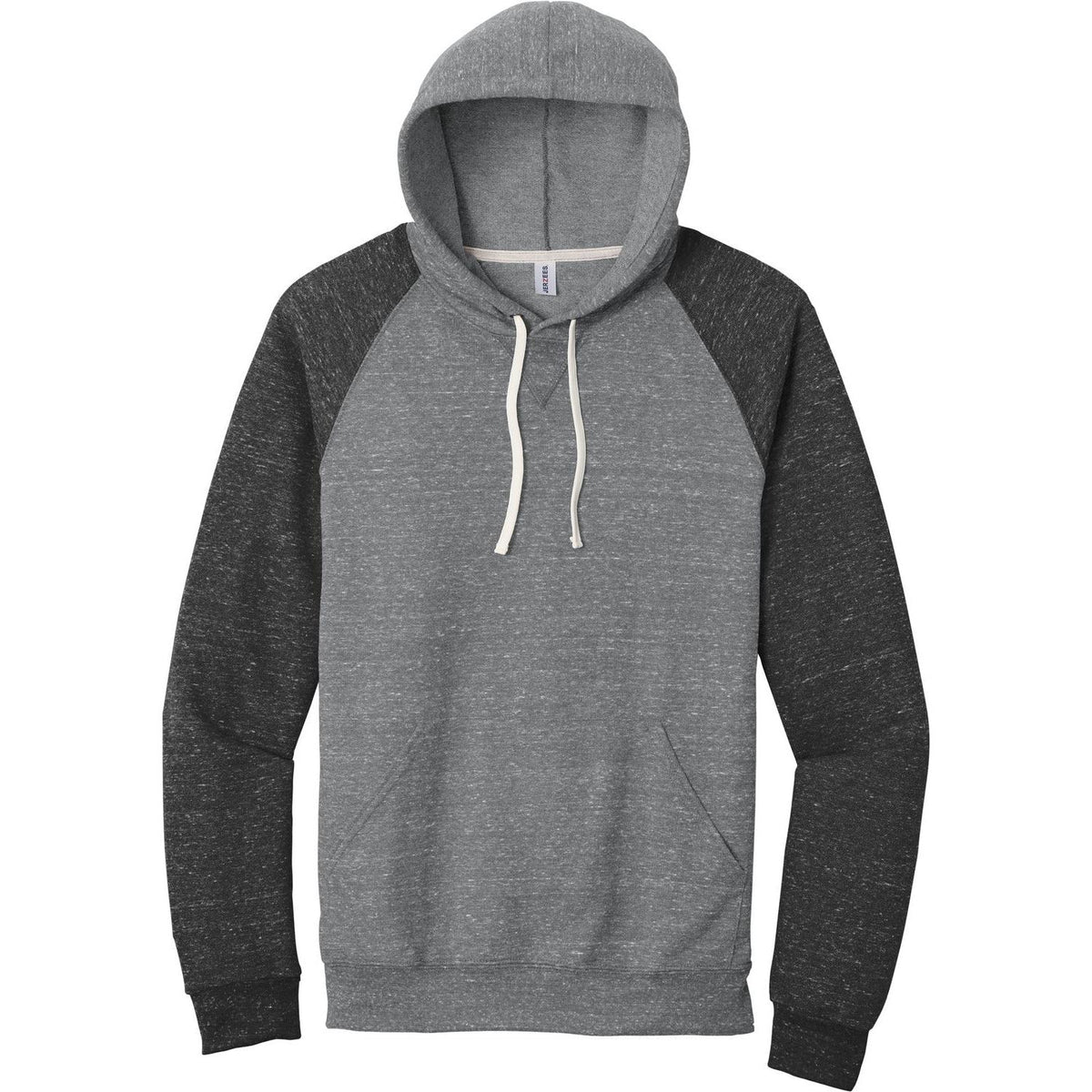 no-logo Jerzees Snow Heather French Terry Raglan Hoodie