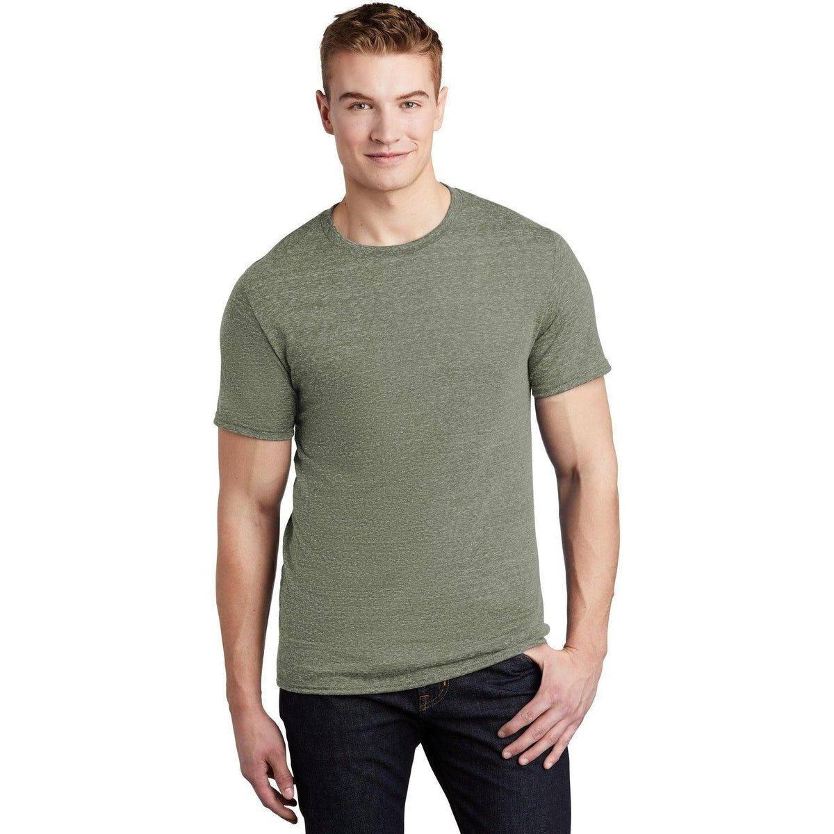 no-logo Jerzees Snow Heather Jersey T-Shirt-Regular-Jerzees-Thread Logic