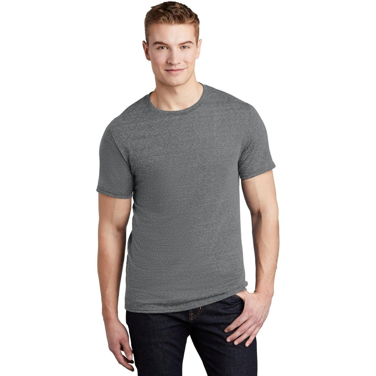 no-logo Jerzees Snow Heather Jersey T-Shirt-Regular-Jerzees-Thread Logic