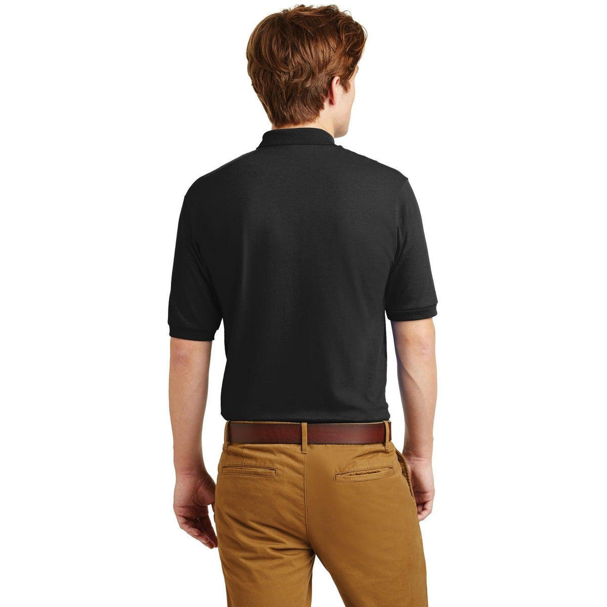 no-logo Jerzees SpotShield Jersey Knit Polo Shirt-Regular-Jerzees-Thread Logic