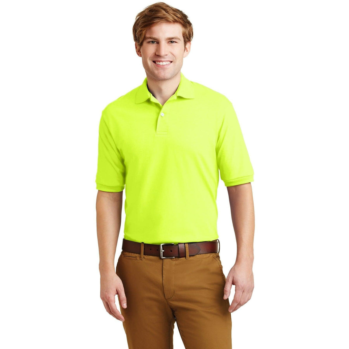 no-logo Jerzees SpotShield Jersey Knit Polo Shirt-Regular-Jerzees-Thread Logic