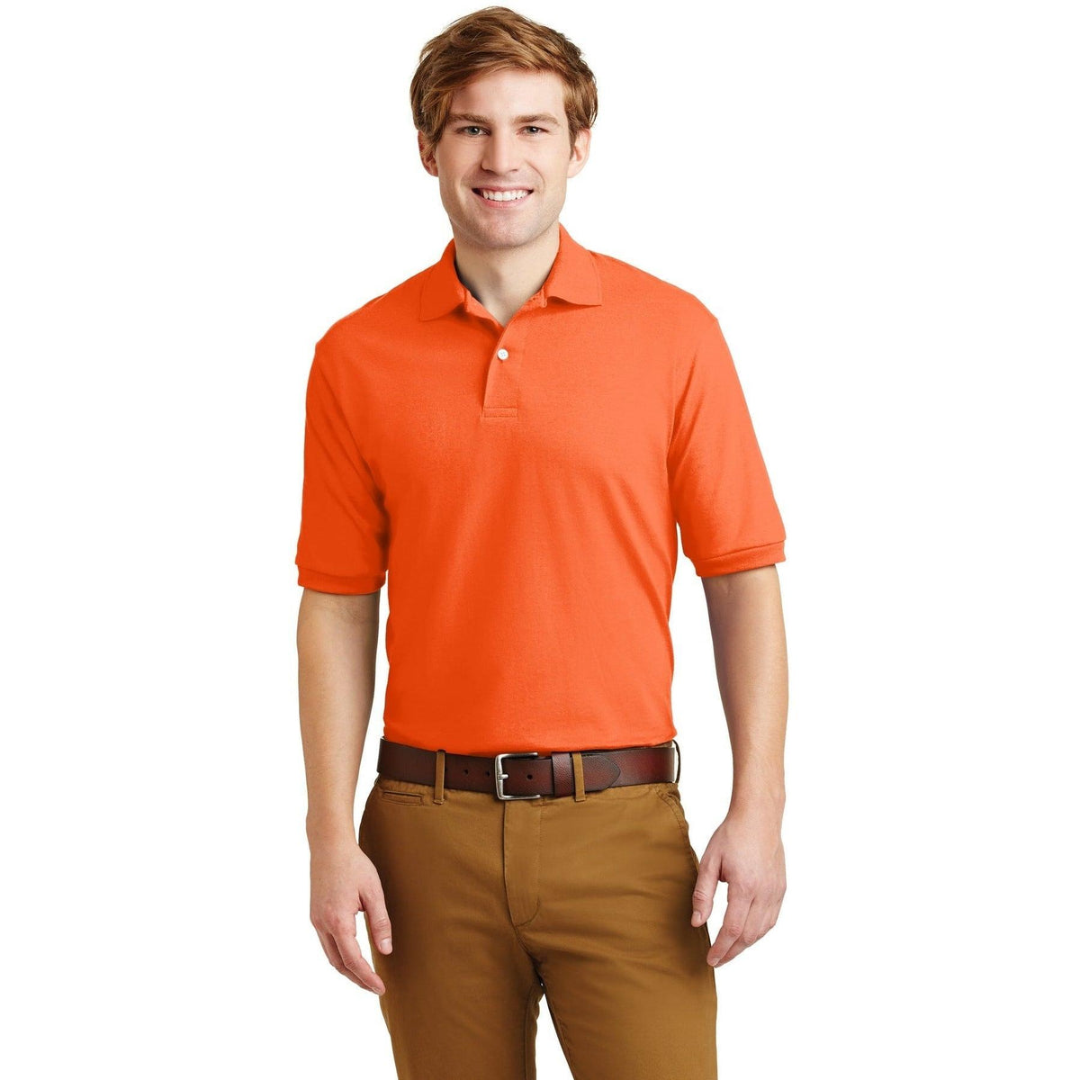 no-logo Jerzees SpotShield Jersey Knit Polo Shirt-Regular-Jerzees-Thread Logic