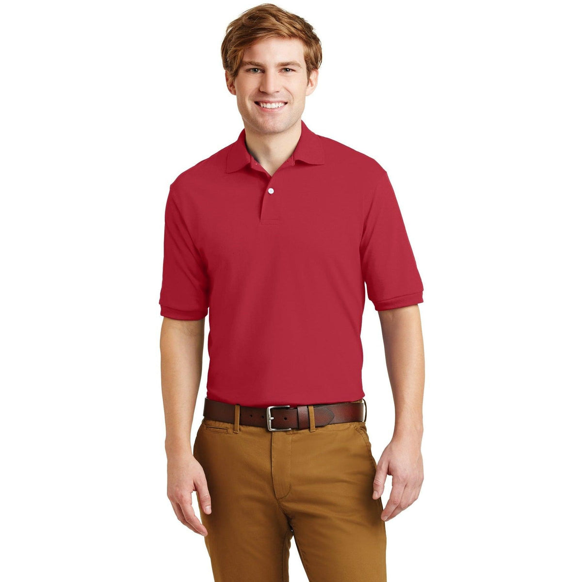 no-logo Jerzees SpotShield Jersey Knit Polo Shirt-Regular-Jerzees-Thread Logic