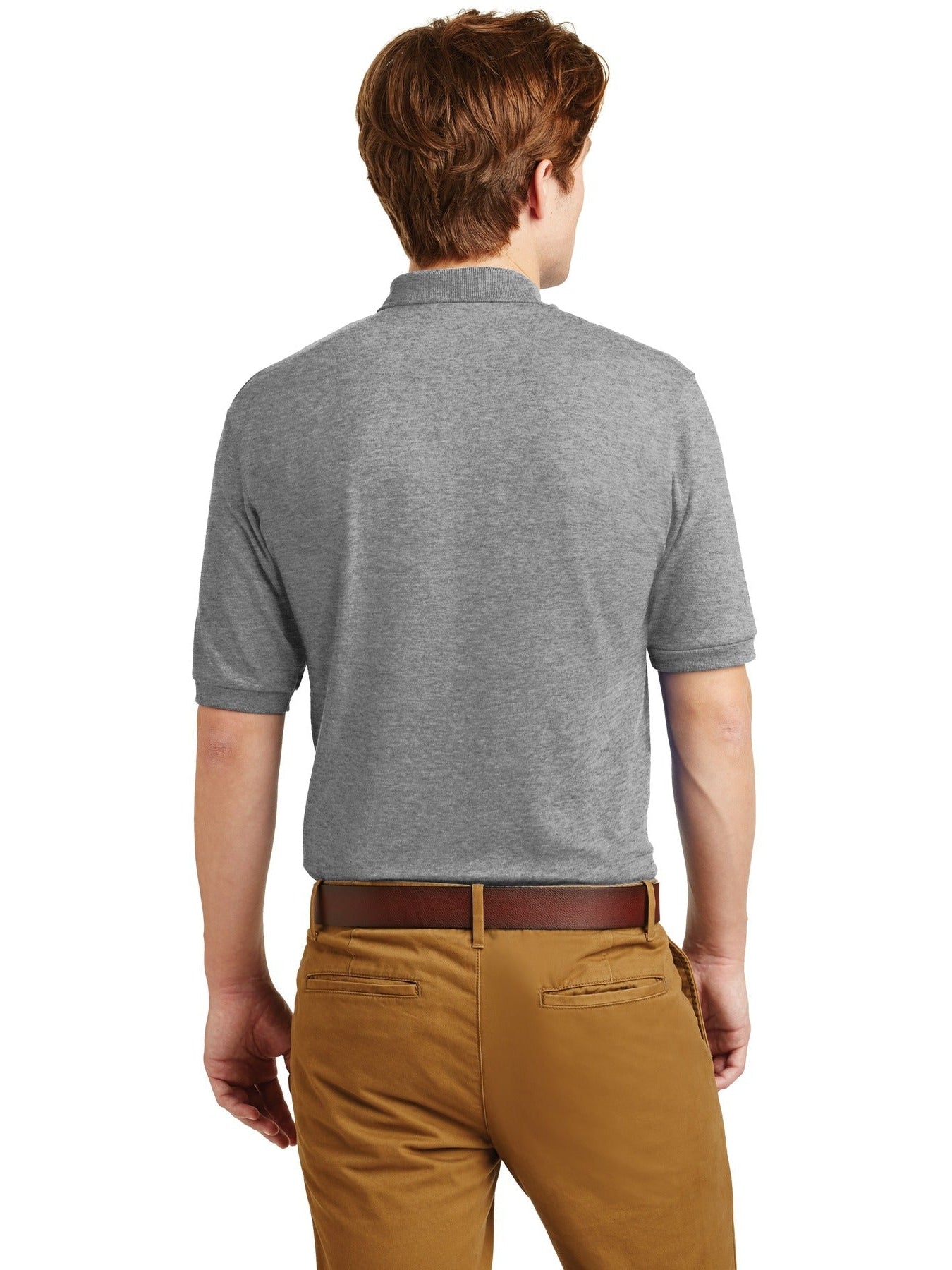 no-logo Jerzees SpotShield Jersey Knit Polo Shirt-Regular-Jerzees-Thread Logic