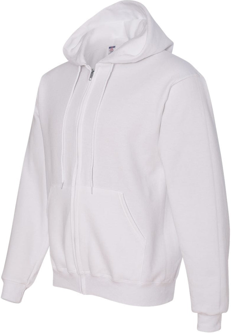 no-logo Jerzees Super Sweats NuBlend® Full-Zip Hooded Sweatshirt-Fleece-JERZEES-Thread Logic