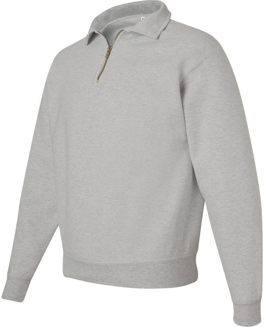 no-logo Jerzees Super Sweats NuBlend® Quarter-Zip Cadet Collar Sweatshirt-Fleece-JERZEES-Thread Logic