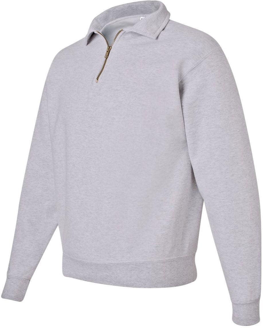 no-logo Jerzees Super Sweats NuBlend® Quarter-Zip Cadet Collar Sweatshirt-Fleece-JERZEES-Thread Logic