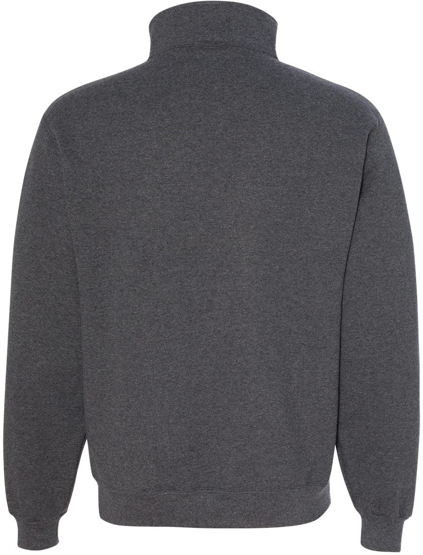 no-logo Jerzees Super Sweats NuBlend® Quarter-Zip Cadet Collar Sweatshirt-Fleece-JERZEES-Thread Logic