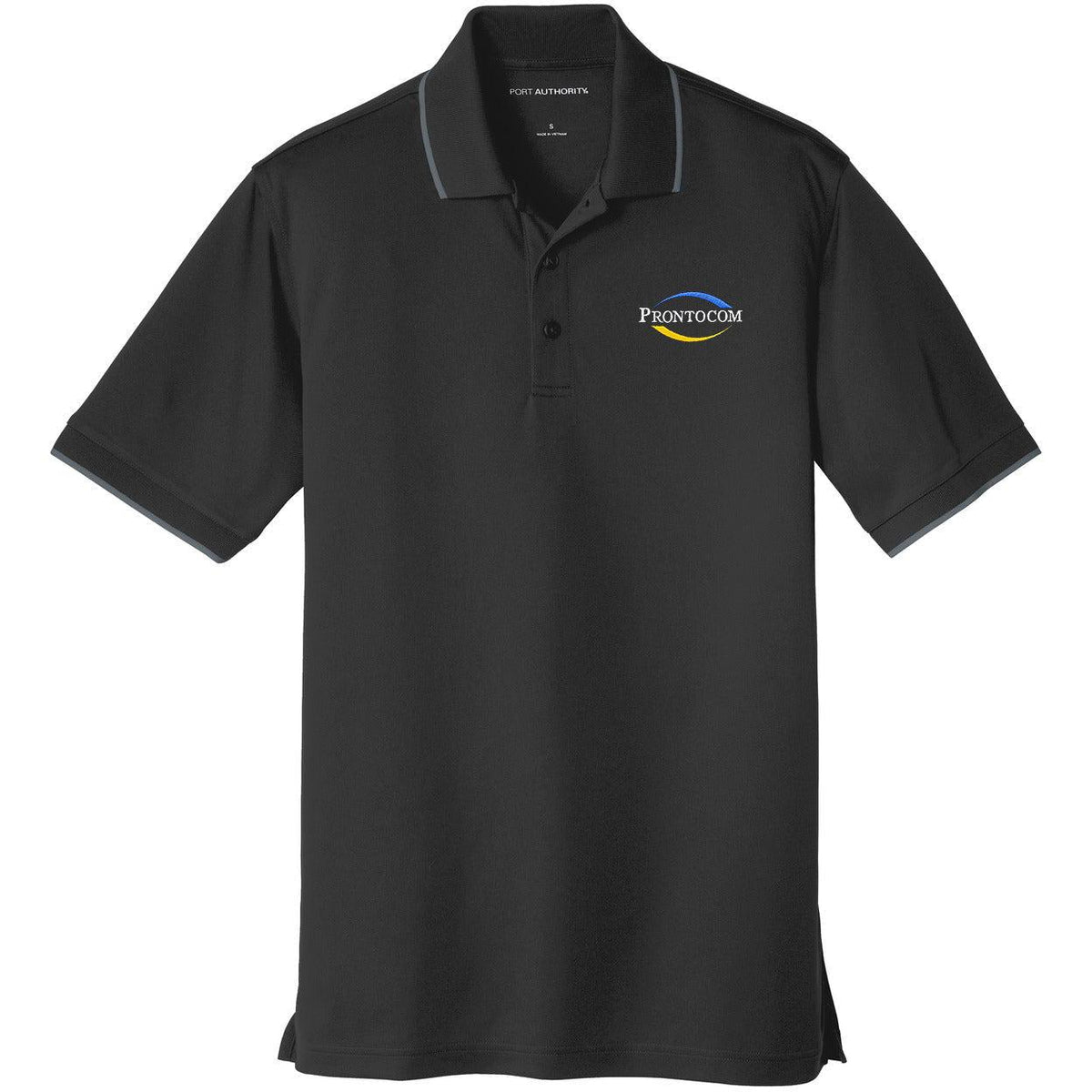 no-logo Port Authority Dry Zone UV Micro-Mesh Tipped Polo-Regular-Port Authority-Thread Logic