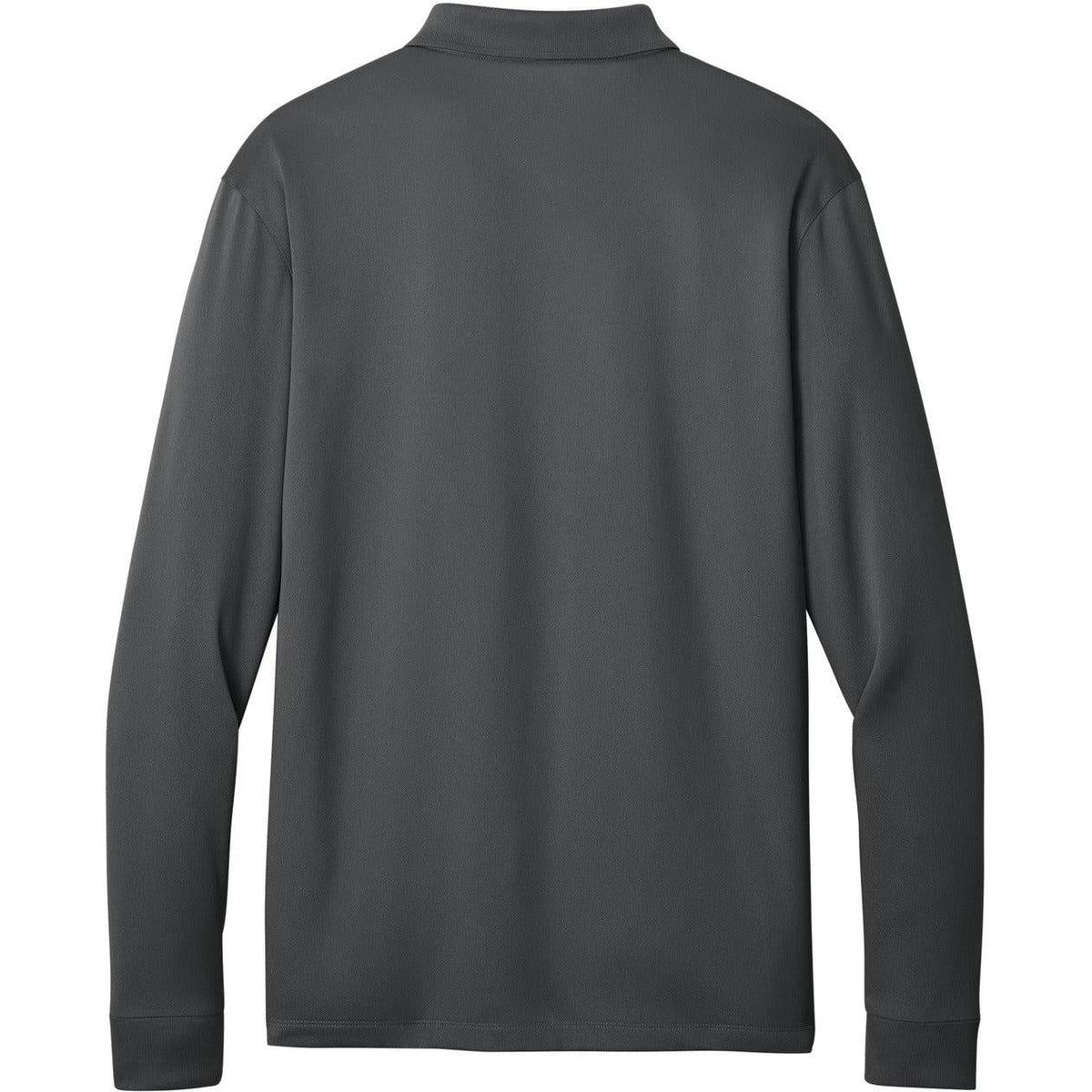 no-logo Port Authority Wearever Performance Pique Long Sleeve Polo