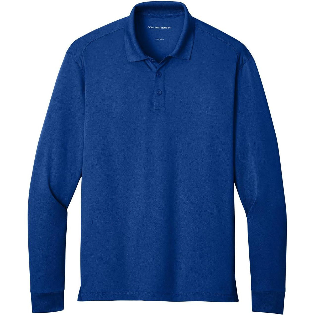 no-logo Port Authority Wearever Performance Pique Long Sleeve Polo
