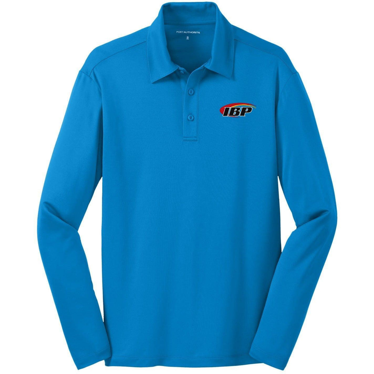no-logo Port Authority Silk Touch Performance Long Sleeve Polo-Polos-Port Authority-Thread Logic