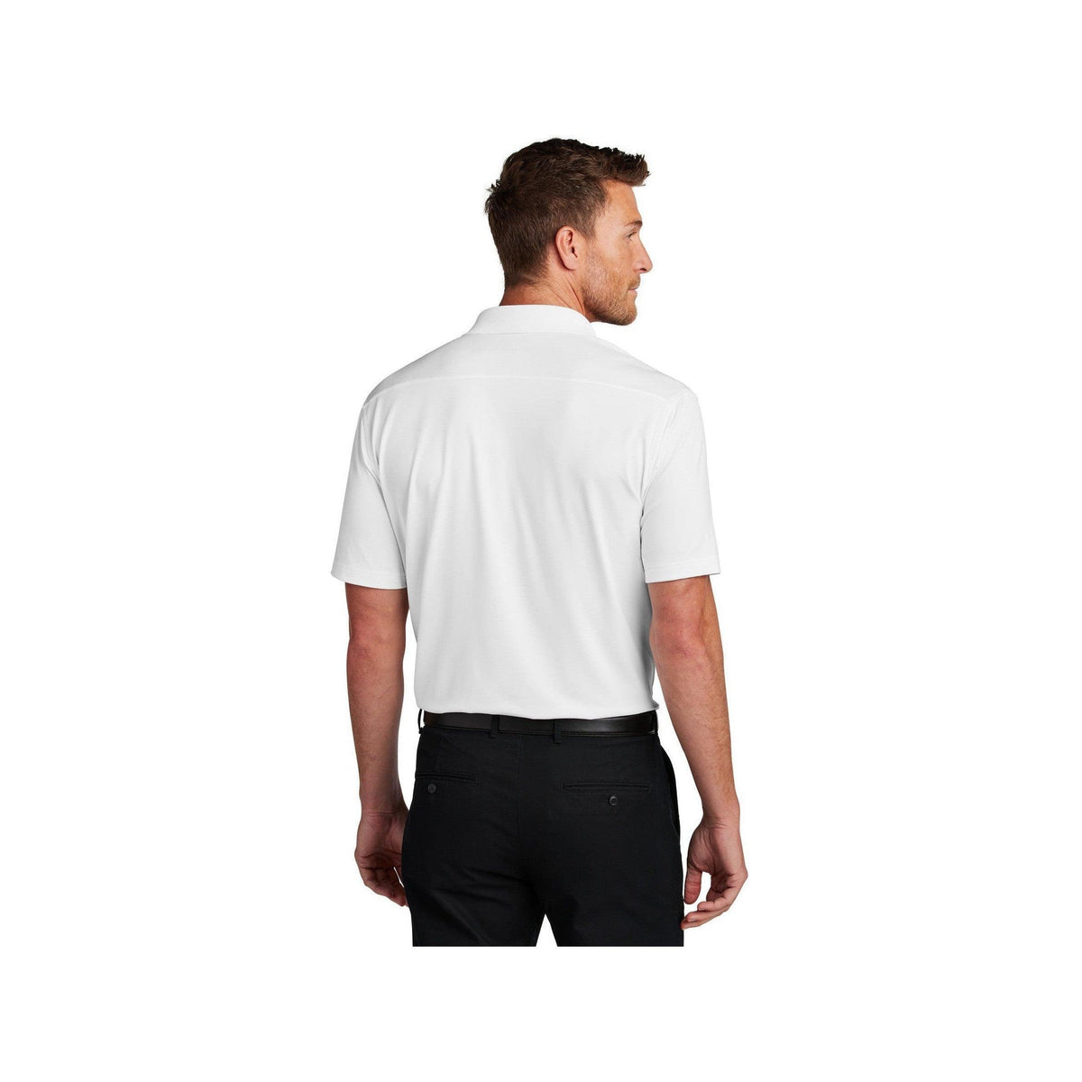 no-logo Port Authority City Stretch Flat Knit Polo-Port Authority-Thread Logic