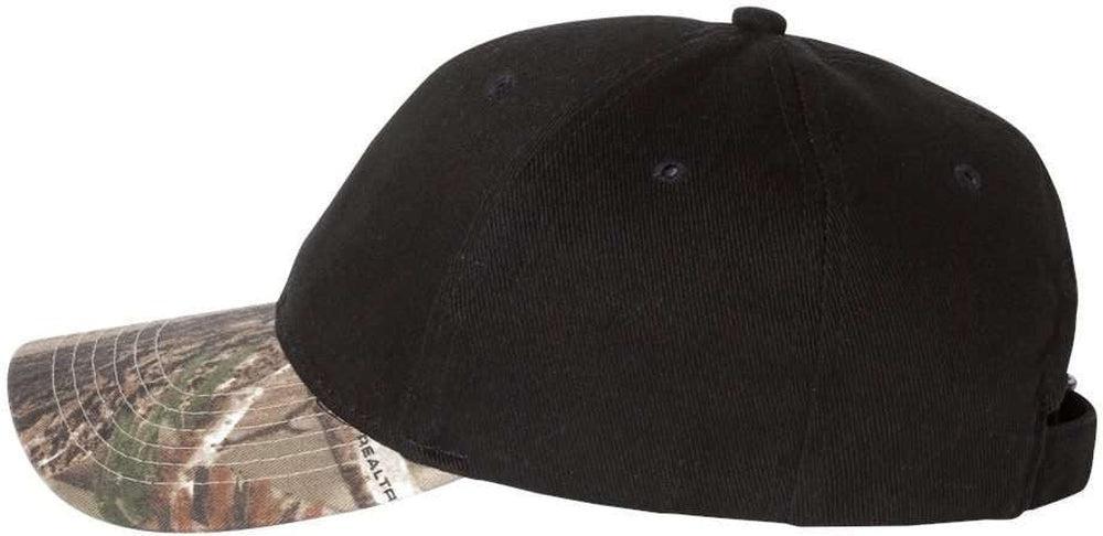 no-logo Kati Solid Crown with Camo Visor Cap-Headwear-Kati-Thread Logic