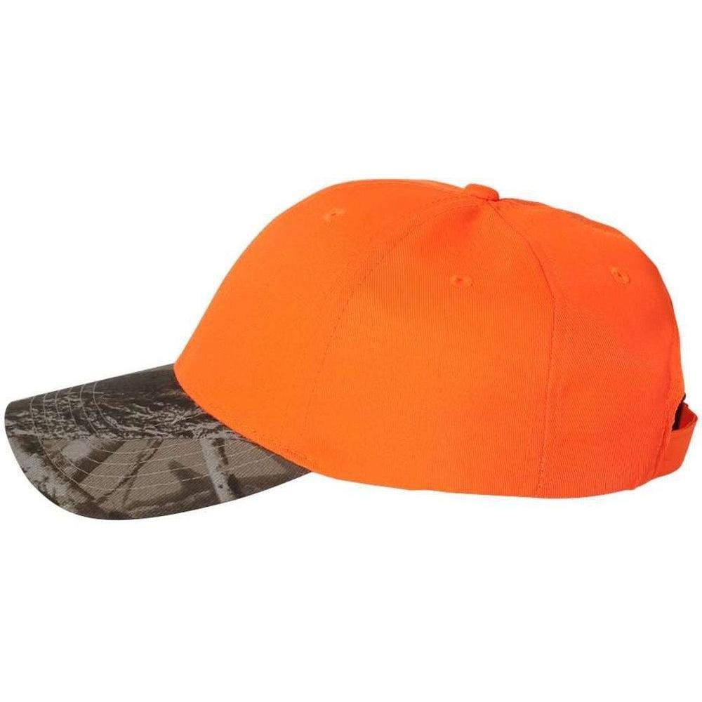 no-logo Kati Solid Crown with Camo Visor Cap-Headwear-Kati-Thread Logic