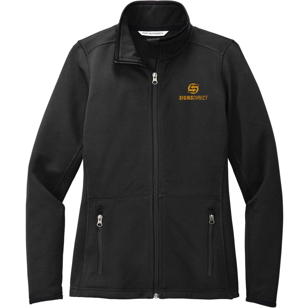 no-logo Port Authority Women's Pique Fleece Jacket-Regular-Port Authority-Thread Logic