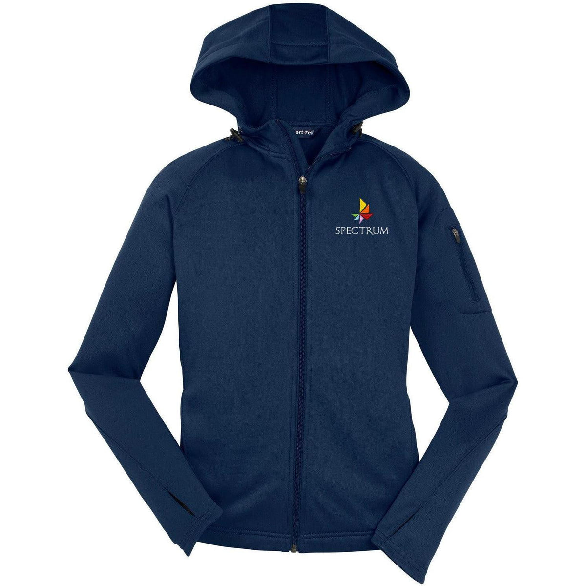 no-logo Sport-Tek Women's Tech Fleece Full-Zip Hooded-Regular-Sport-Tek-Thread Logic