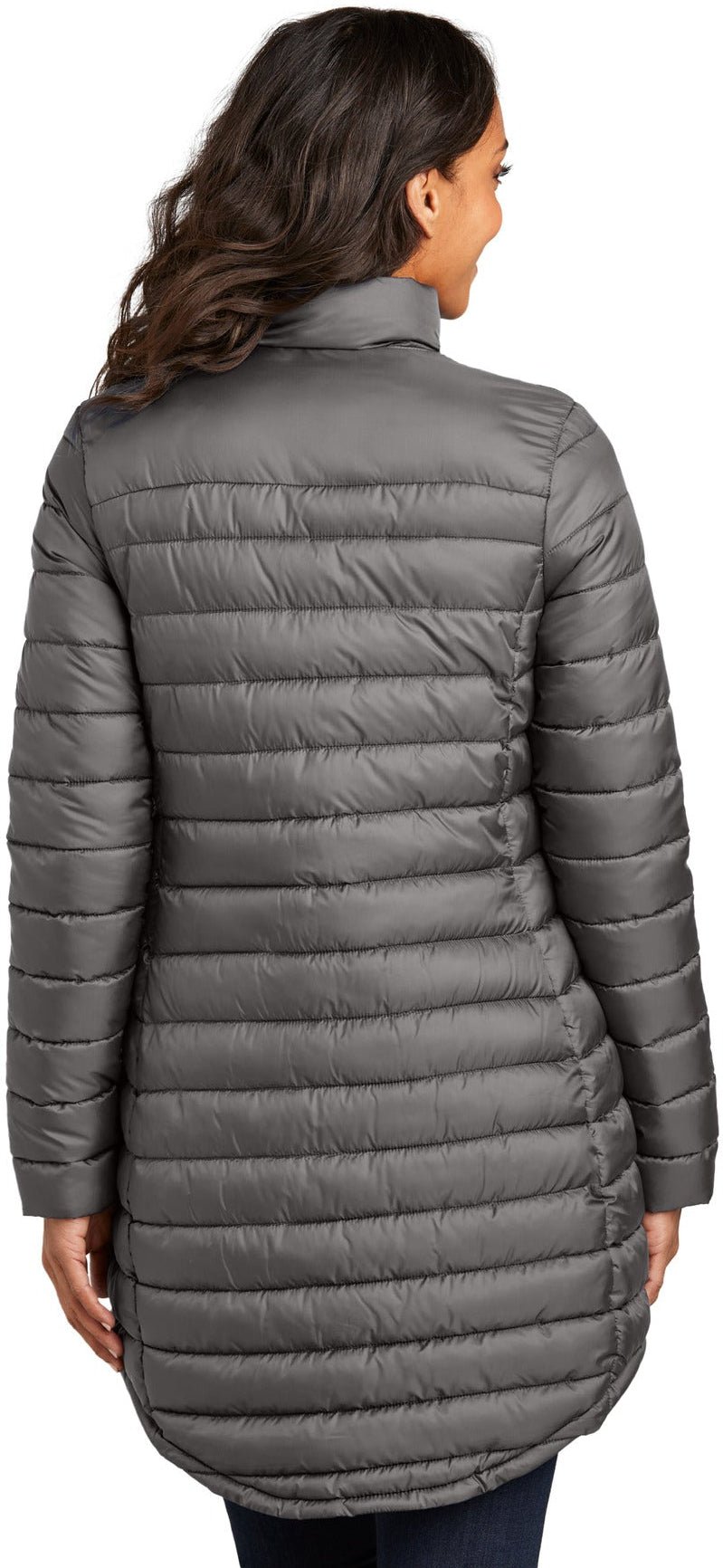 no-logo Port Authority Ladies Horizon Puffy Long Jacket-Port Authority-Thread Logic