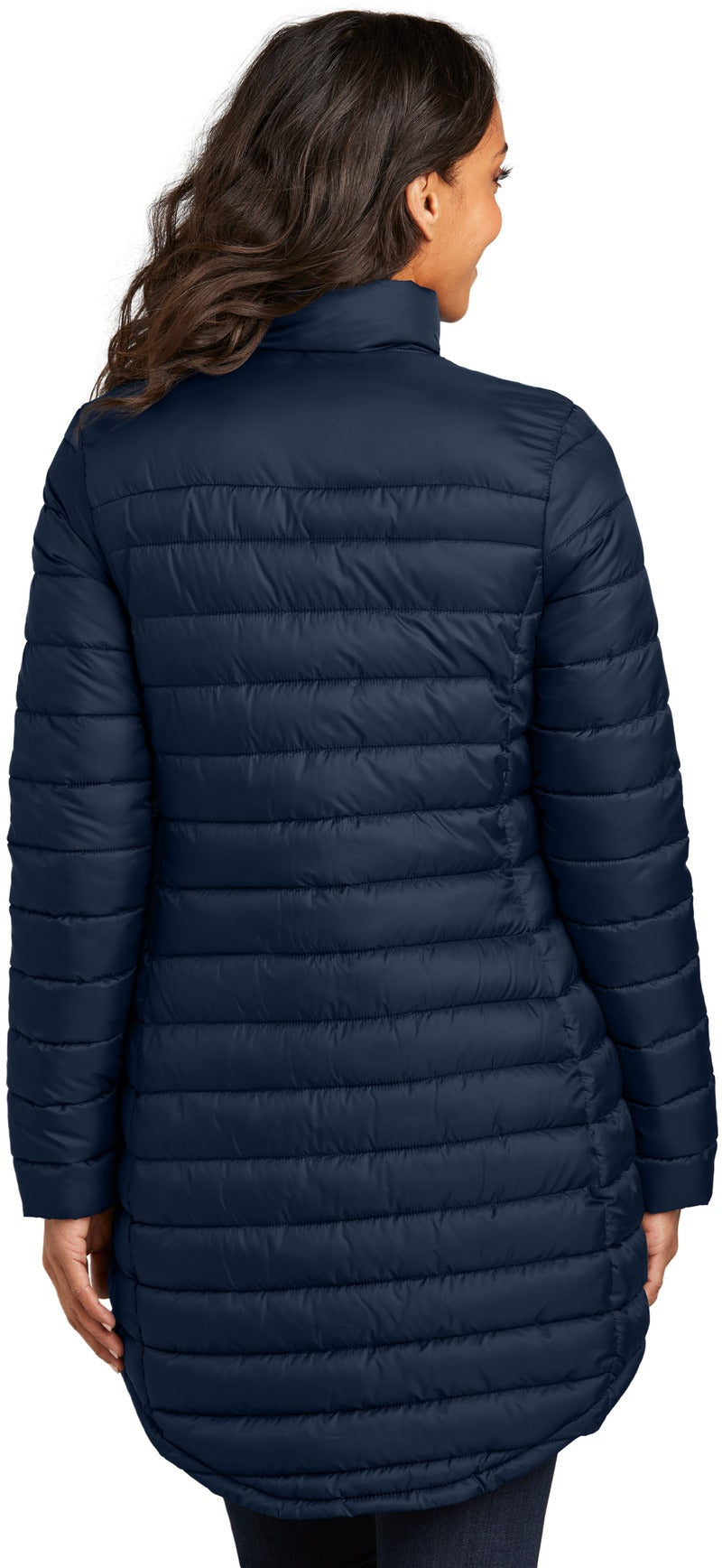 no-logo Port Authority Ladies Horizon Puffy Long Jacket-Port Authority-Thread Logic