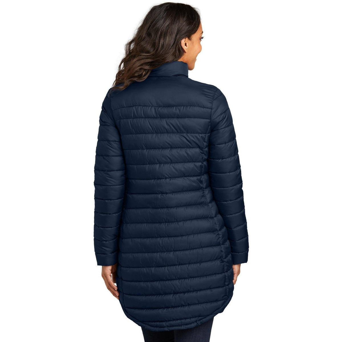 no-logo Port Authority Ladies Horizon Puffy Long Jacket-Port Authority-Thread Logic