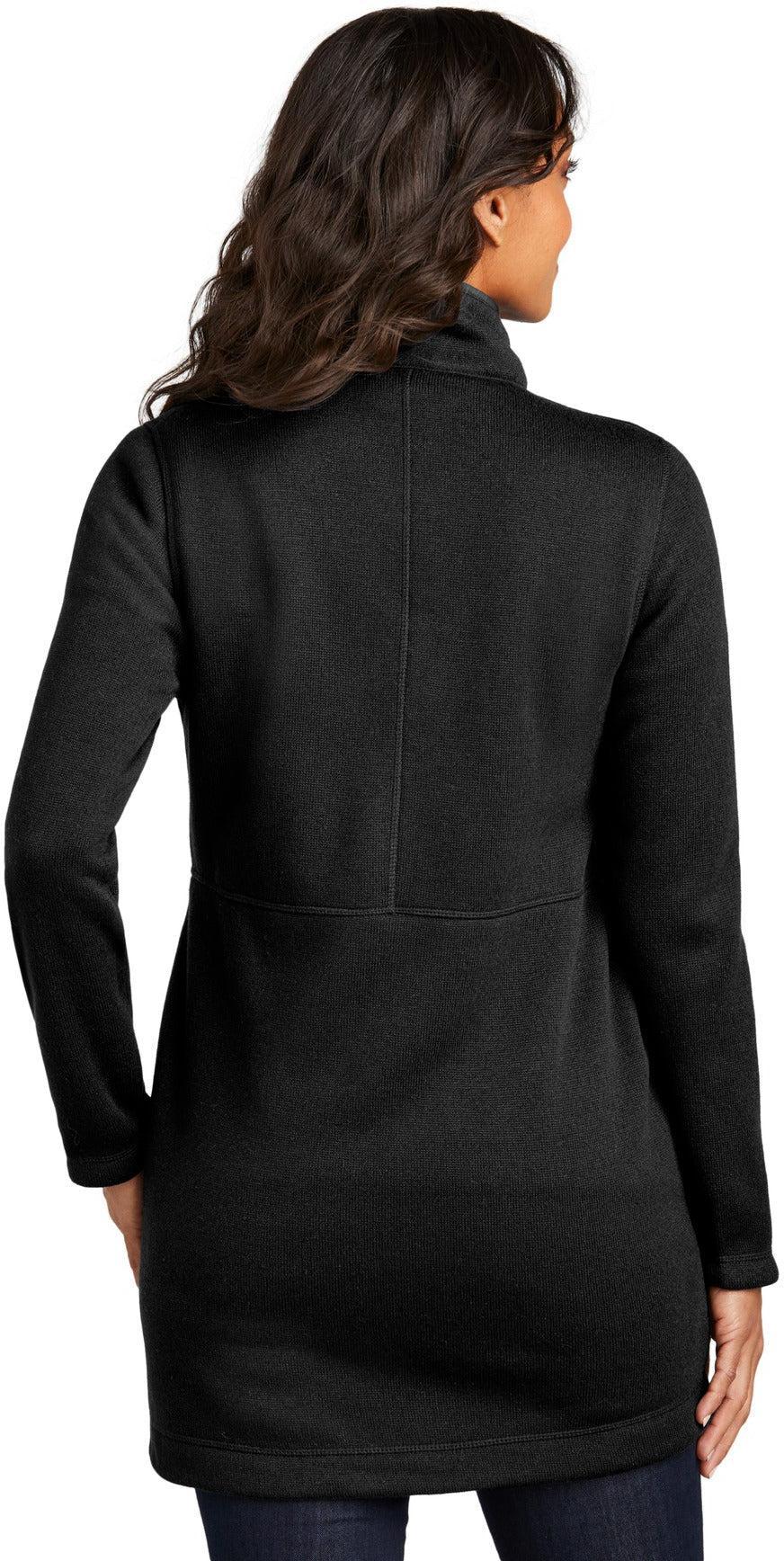 no-logo Port Authority Ladies Arc Sweater Fleece Long Jacket-Port Authority-Thread Logic