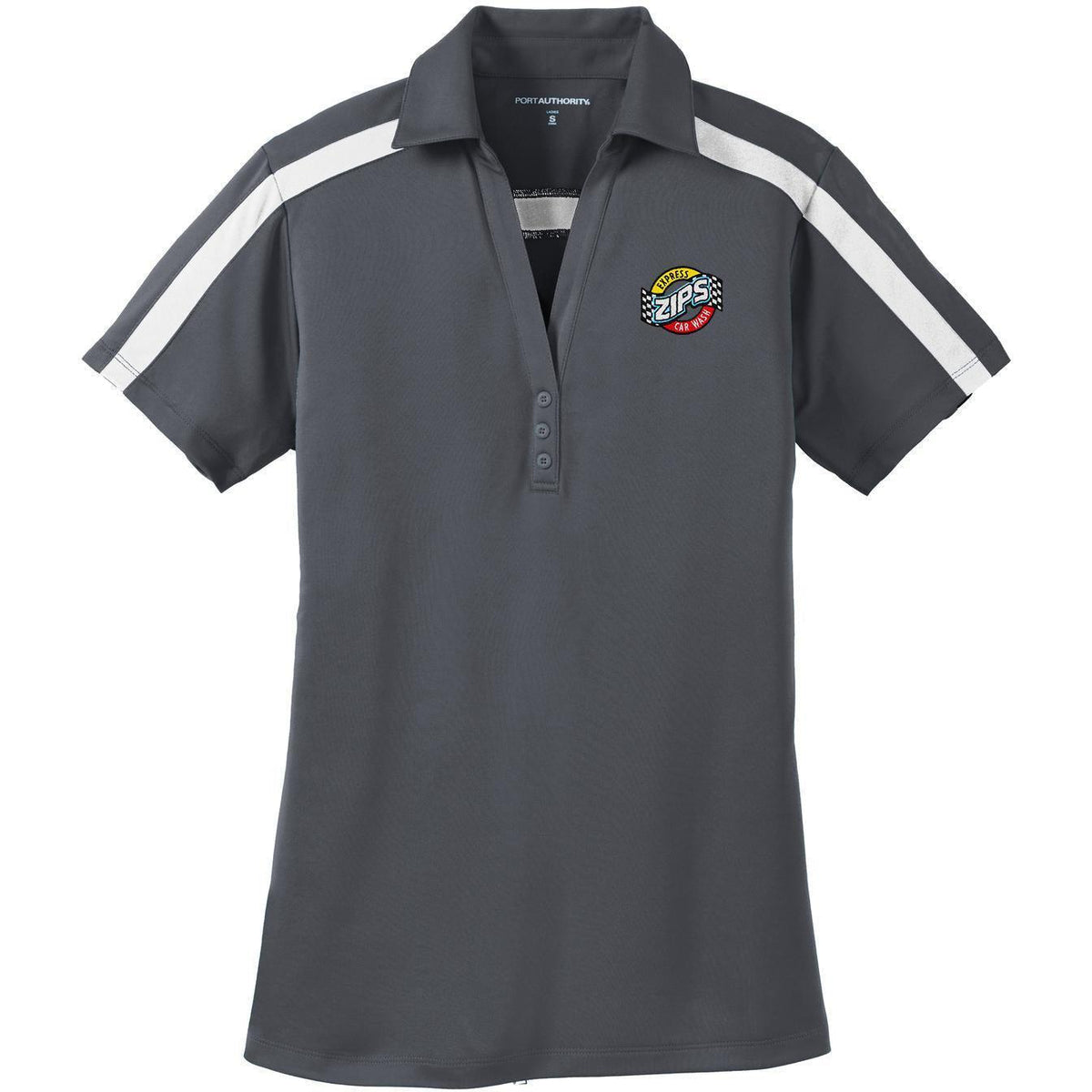 no-logo Port Authority Women's Silk Touch Performance Colorblock Stripe-Regular-Port Authority-Thread Logic