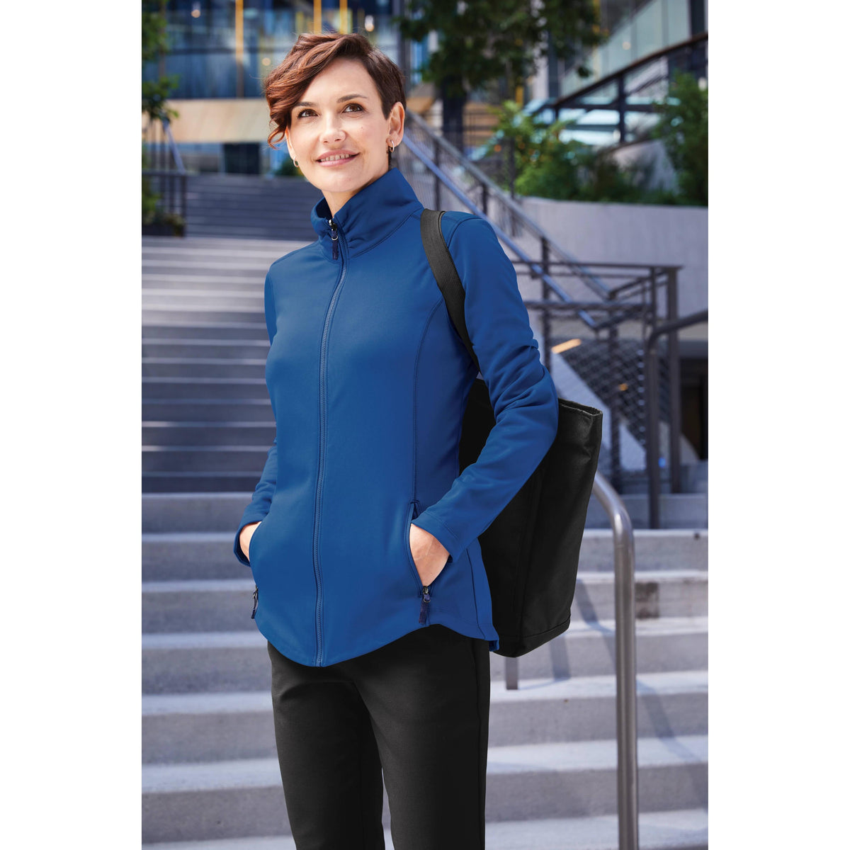 no-logo Port Authority Women's Collective Smooth Fleece Jacket-Regular-Port Authority-Thread Logic