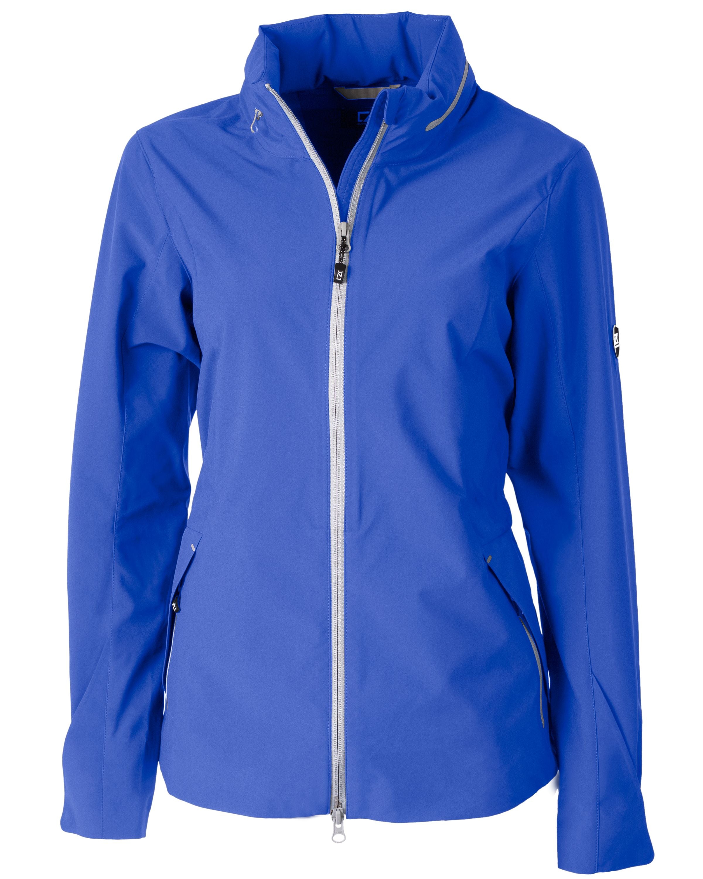 Cutter & Buck Vapor Water Repellent Stretch Ladies Full Zip Rain Jacket