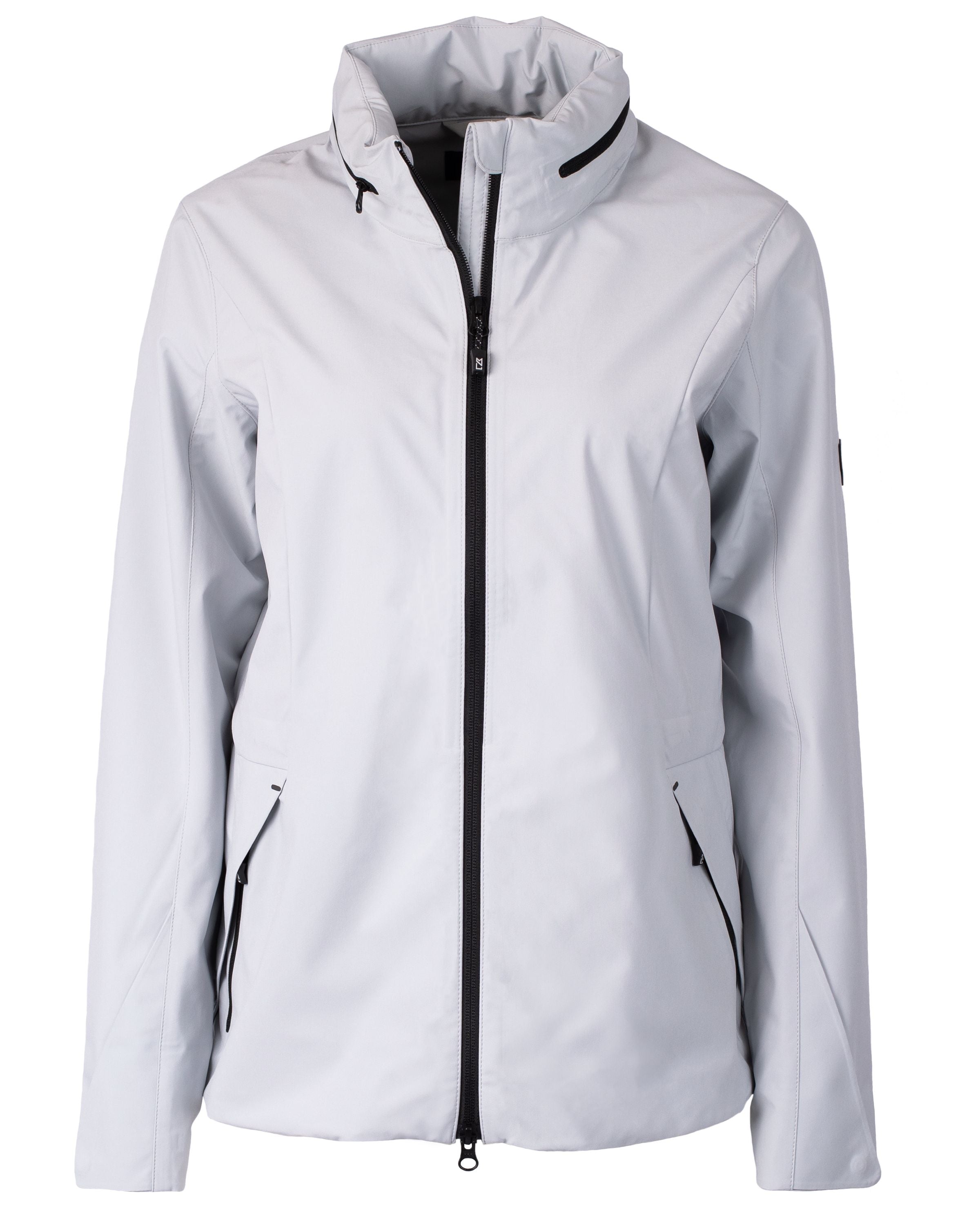 Cutter & Buck Vapor Water Repellent Stretch Ladies Full Zip Rain Jacket