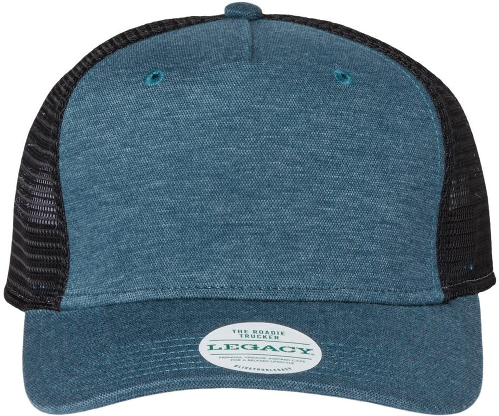 LEGACY Five-Panel Trucker Cap-Apparel-LEGACY-Marine Blue/ Black-Adjustable-Thread Logic