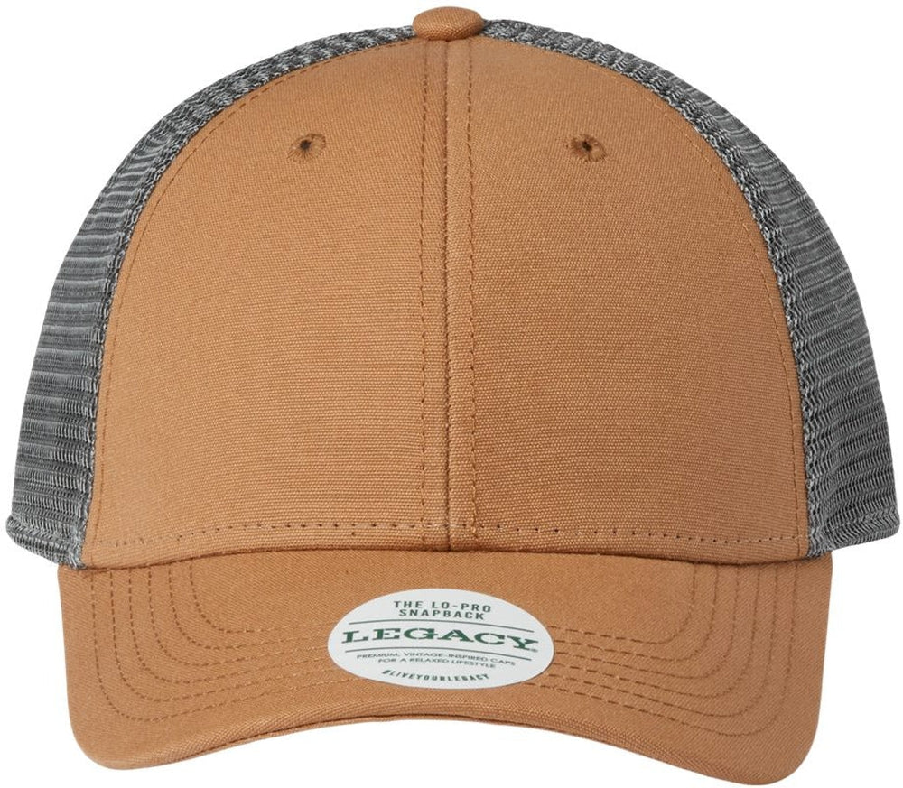 LEGACY Lo-Pro Snapback Trucker Cap-Apparel-LEGACY-Caramel/ Dark Grey-Adjustable-Thread Logic