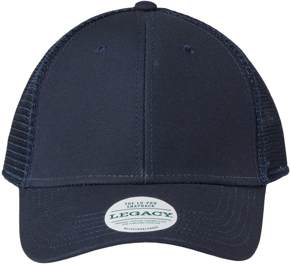 LEGACY Lo-Pro Snapback Trucker Cap-Apparel-LEGACY-Navy/ Navy-Adjustable-Thread Logic
