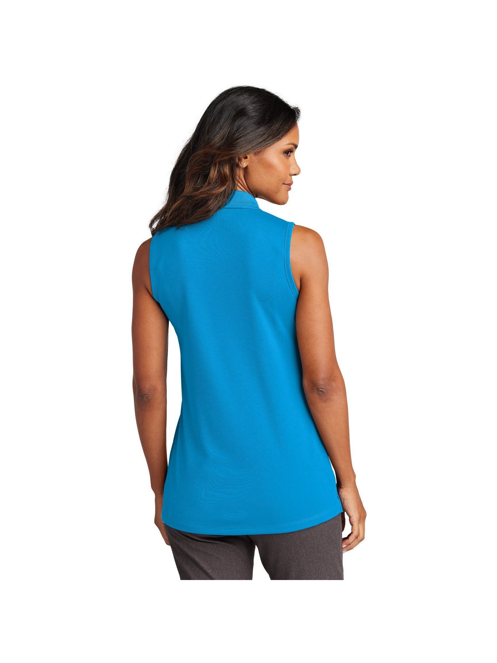 no-logo Port Authority Ladies Dry Zone UV Micro-Mesh Sleeveless Polo-Port Authority-Thread Logic