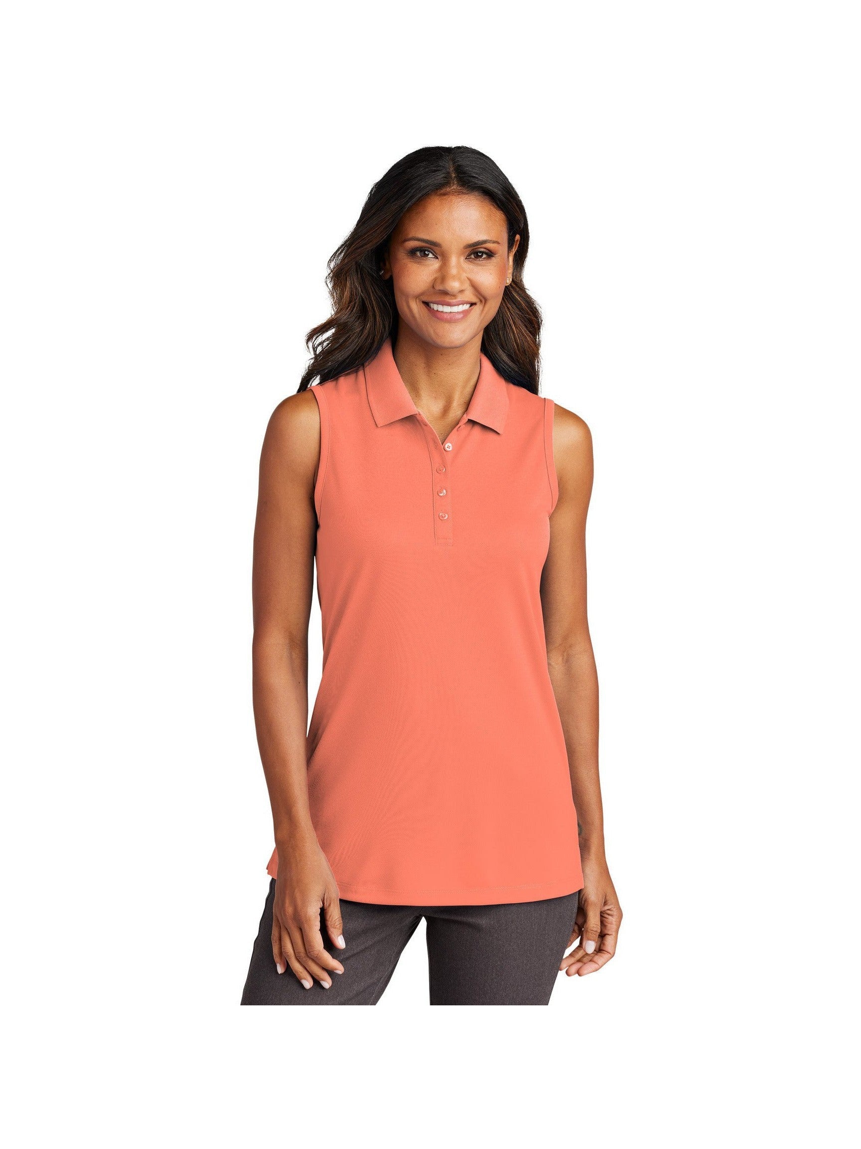 no-logo Port Authority Ladies Dry Zone UV Micro-Mesh Sleeveless Polo-Port Authority-Thread Logic