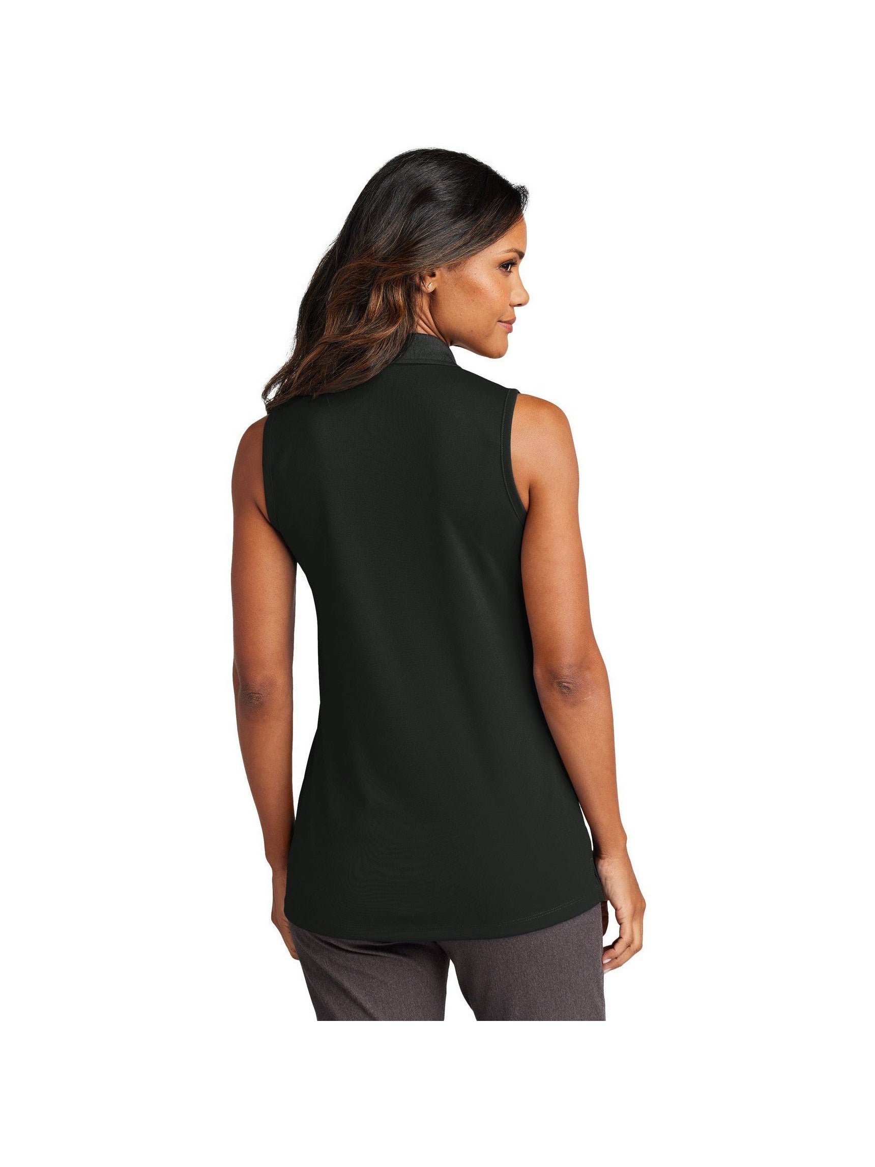no-logo Port Authority Ladies Dry Zone UV Micro-Mesh Sleeveless Polo-Port Authority-Thread Logic