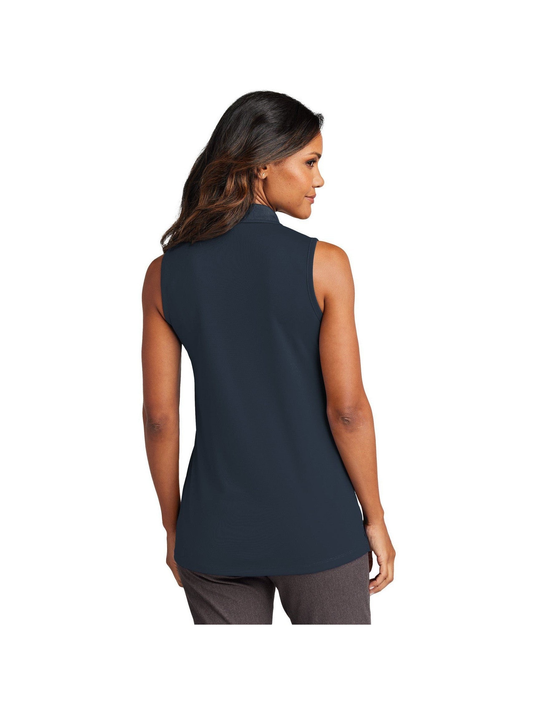no-logo Port Authority Ladies Dry Zone UV Micro-Mesh Sleeveless Polo-Port Authority-Thread Logic