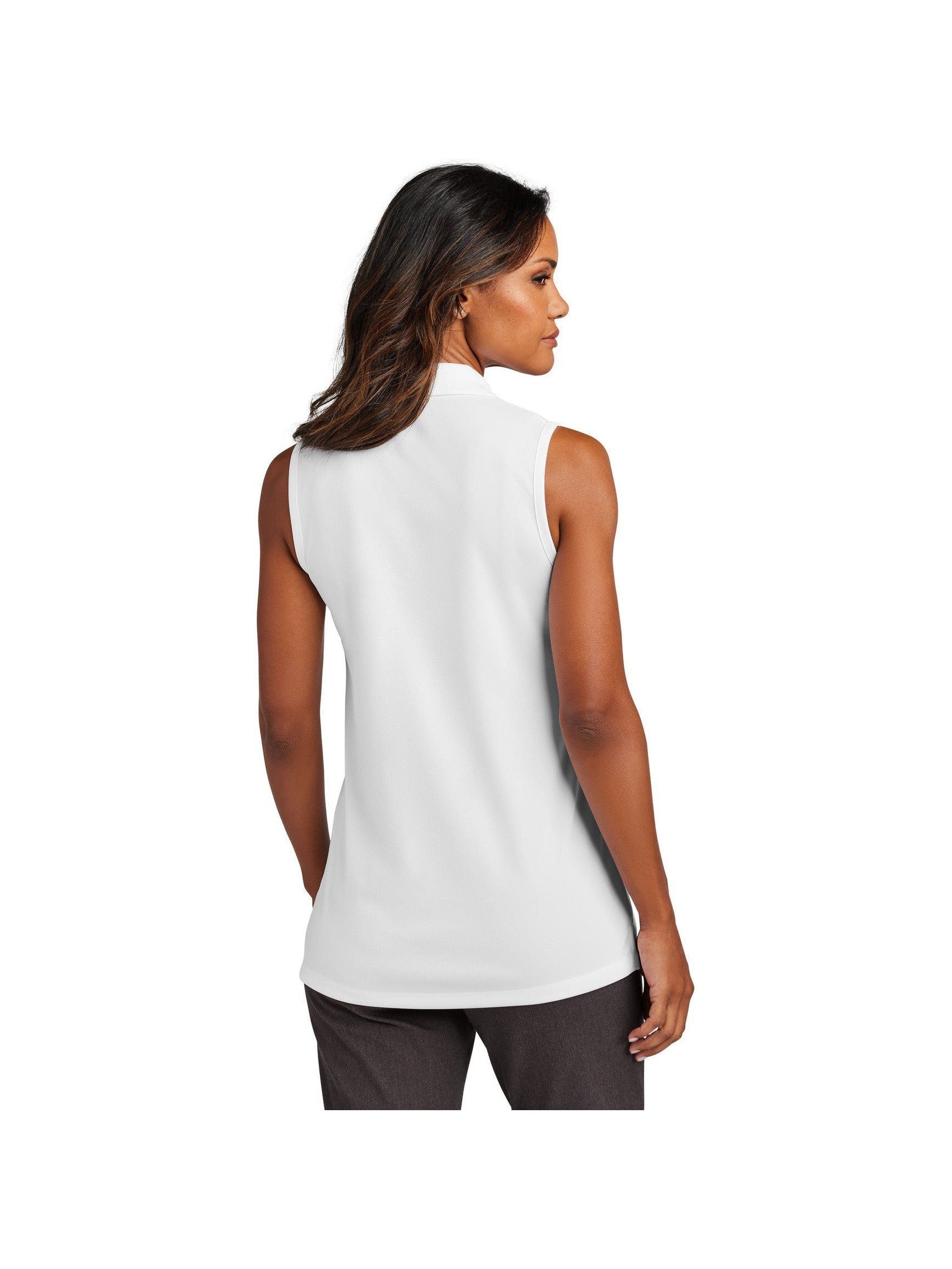 no-logo Port Authority Ladies Dry Zone UV Micro-Mesh Sleeveless Polo-Port Authority-Thread Logic