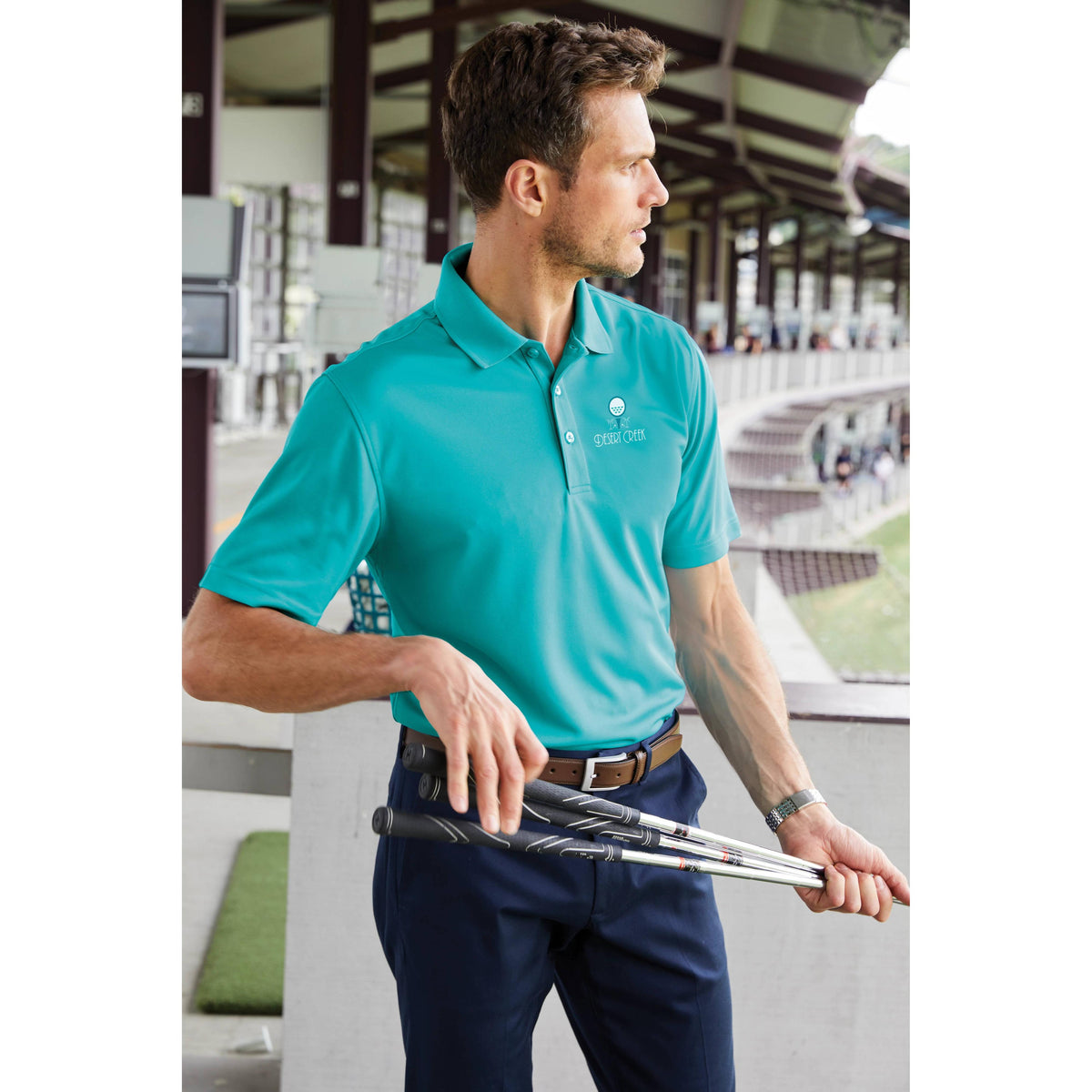 no-logo Port Authority Dry Zone UV Micro-Mesh Polo-Regular-Port Authority-Thread Logic