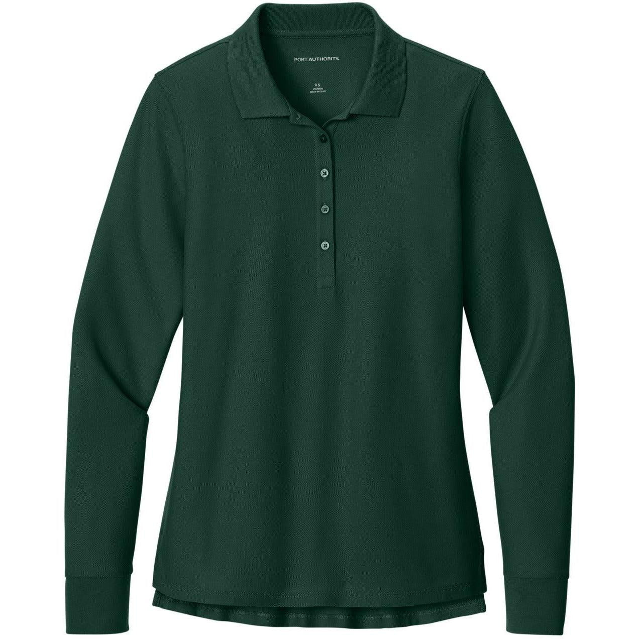 Port Authority Ladies Wearever Signature Pique Long Sleeve Polo