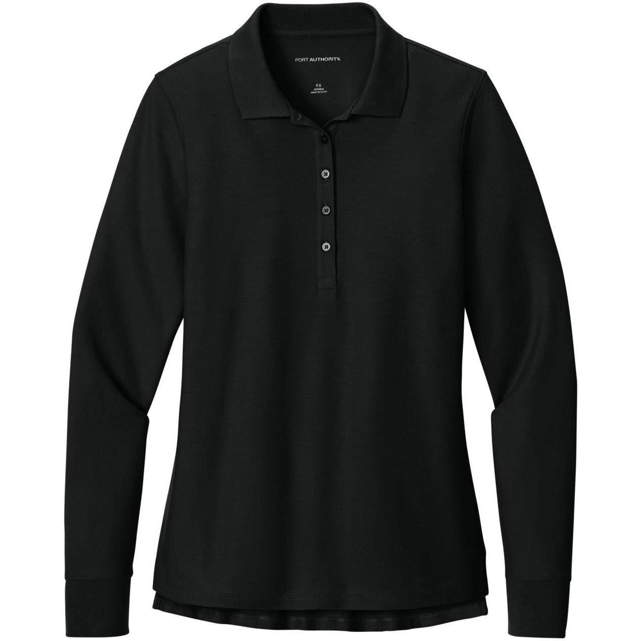 Port Authority Women's Wearever Signature Pique Long Sleeve Polo