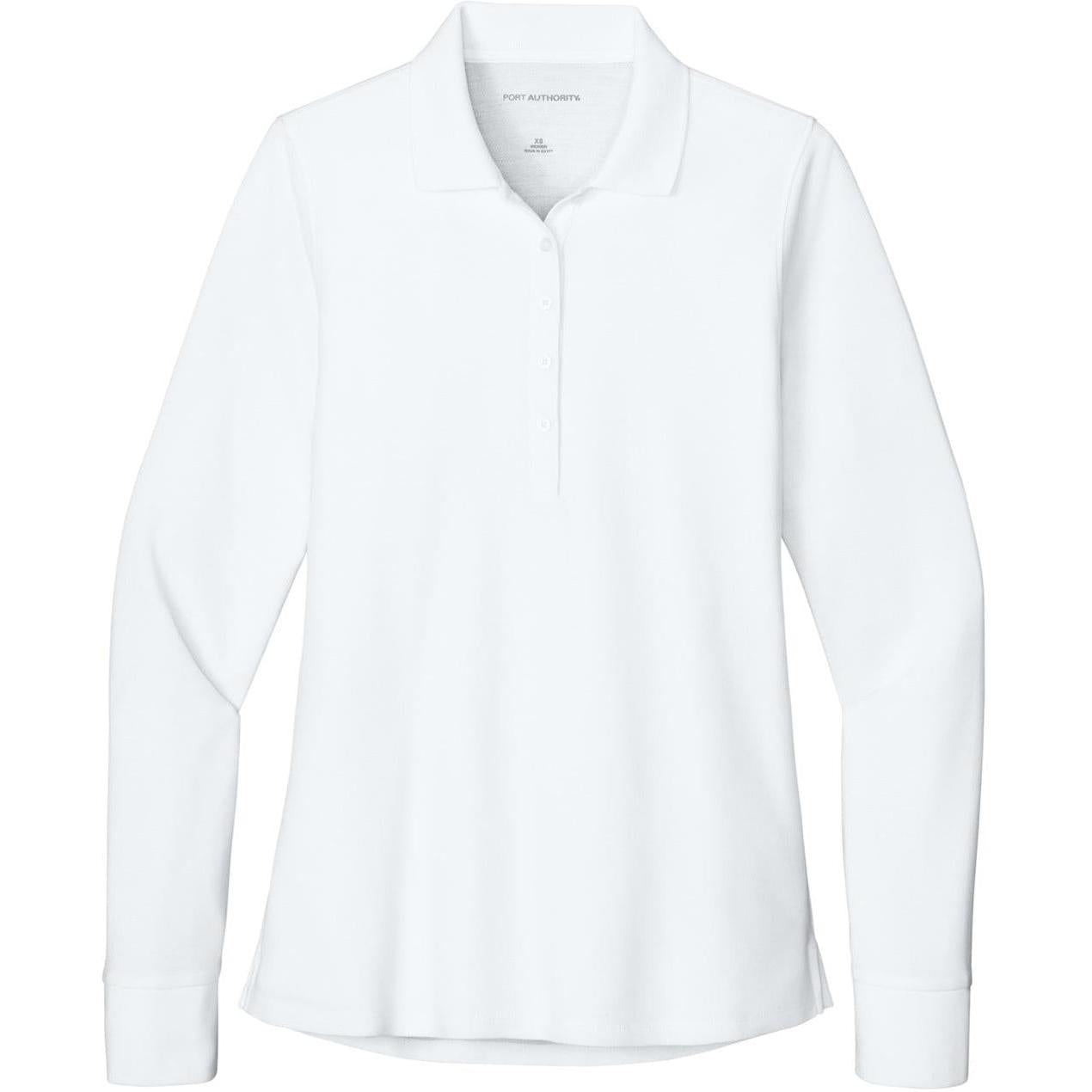 Port Authority Ladies Wearever Signature Pique Long Sleeve Polo