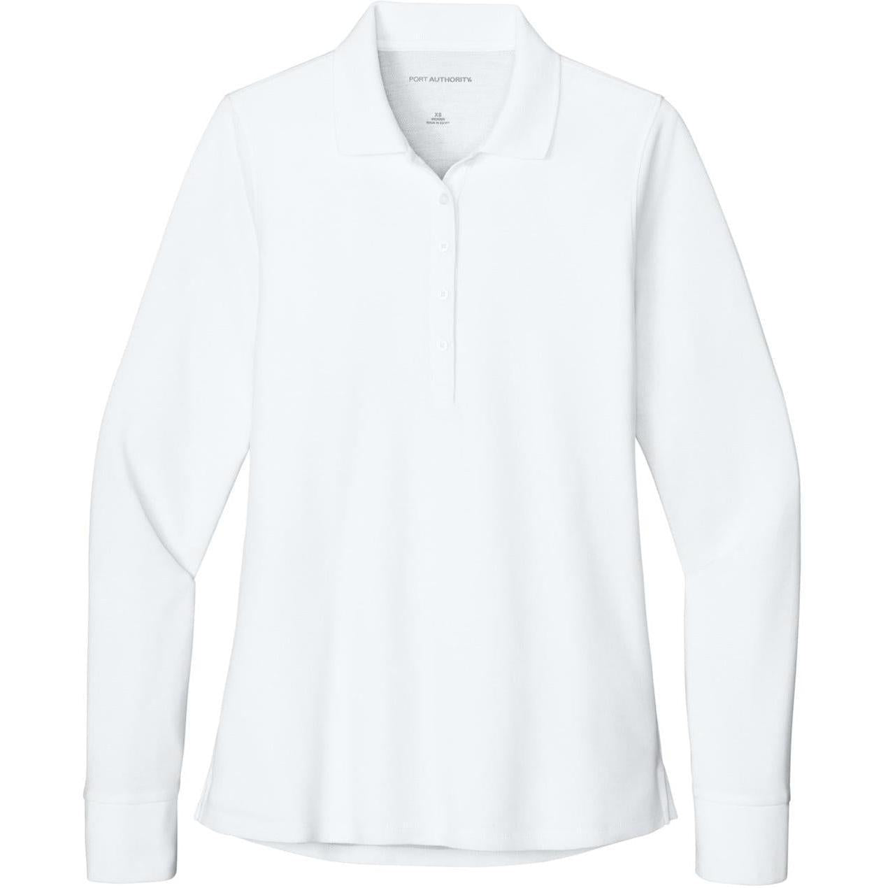 Port Authority Women's Wearever Signature Pique Long Sleeve Polo